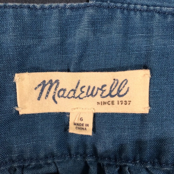 Madewell embroidered smock top, size 6 - Picture 4 of 6